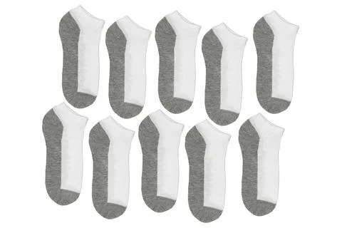 Close up of a pair of socks on white background with clipping path Stock Photos