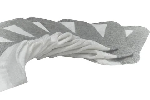 Close up of a pair of socks on white background with clipping path Foto stock