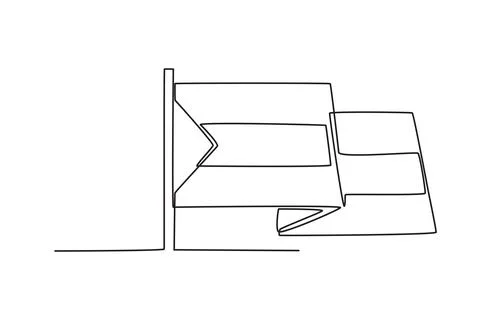 Close-up of the Palestinian flag Stock Illustration