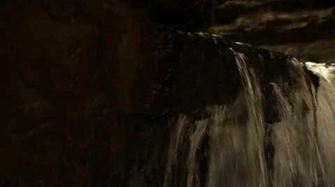 Close pan to reveal waterfall Stock-Footage 44230983