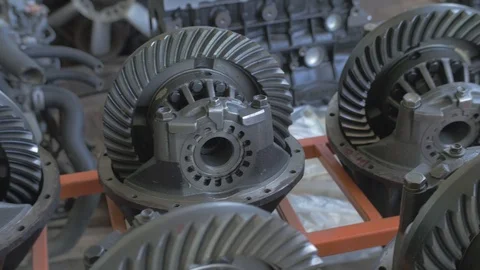 Close up pan right to left display of terminators in a room Stock Footage 97243735