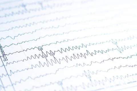Close up of a paper covered in many lines on its surface Stock Photos