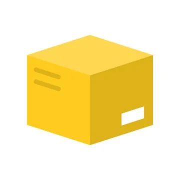 Close parcel box, flat design pixel perfect icon Stock Illustration