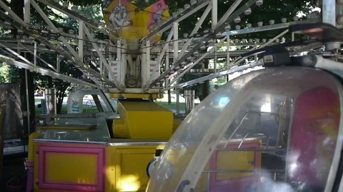 Close-up of a part of carousel Video stock 79790733