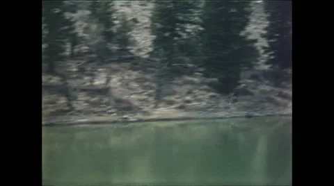 Close Up Passing Mountain Creek Video stock 47526419