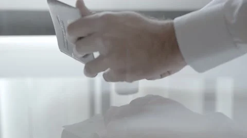 Close Up Of Passport Control 库存影片 144365829