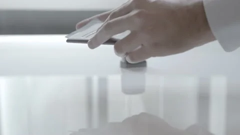 Close Up Of Passport Control 库存影片 144365834