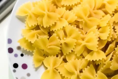 Close-Up of Pasta Before Cooked Stock Photos