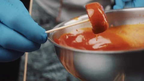 Close-up of a pastry chef preparing a pate Stock Footage 88711524