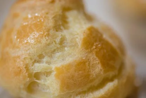 Close Up of Pate a Choux Stockfoto's