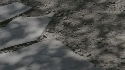 Close Up of A Pathway Made From Stone - No LUT Version Stock Footage 221828537