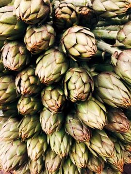 Close-Up Pattern of Carciofi Stock Photos
