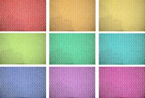 Close up of pattern of fabric Stock Photos