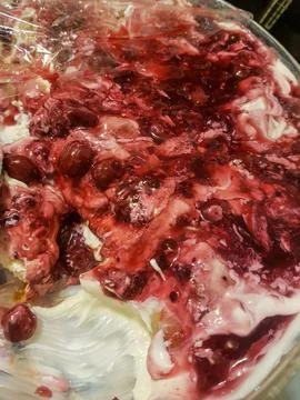 Close pattern of fruit icecream Stock Photos