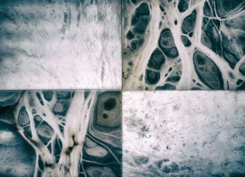 Close-up of pattern of nature grey alabaster stone with texture inside of stone Stock Photos