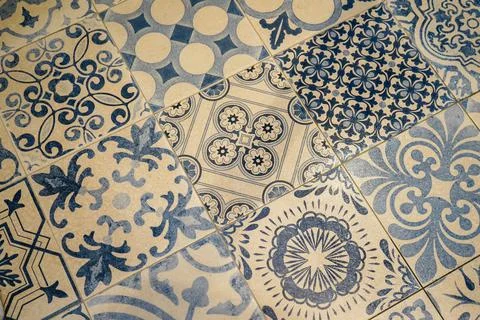 Close up of pattern tiles Stock Photos