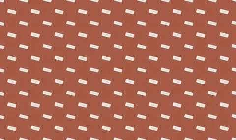 Close-up of a patterned fabric with small white rectangles on red background 스톡 일러스트