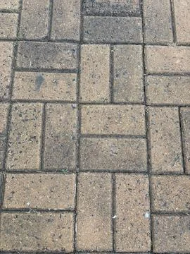 Close-up of patterned paving slabs Stock Photos