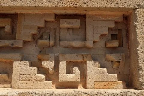 Close-up on the patterns of the facade of The Palace/Grand Hall of Columns .. Foto stock