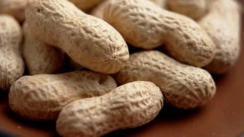 Close up of peanuts in shell. Stock Footage 331343286