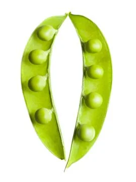 Close-up of peas in pods Stock Photos