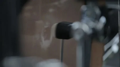 Close-Up Of The Pedal Beats On The Drum Stock Footage 217428735