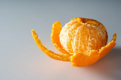 Close-up of a peeled orange Stock-Fotos