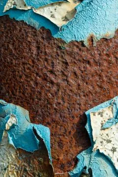 Close up of peeling paint Stock Photos