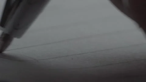Close Up of Pen Writing on Paper During Note Taking or Documentation Stock Footage 344499517