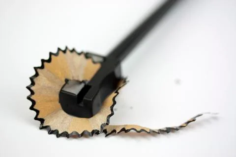 Close up of a pencil being sharpened Stock Photos