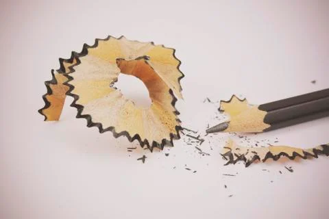 Close up of a pencil being sharpened Stock Photos