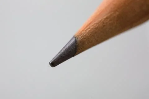 Close-up of pencil point. Stock Photos