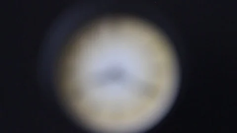 Close-up of a pendulum clocks with focus transfer Stock Footage 89028507