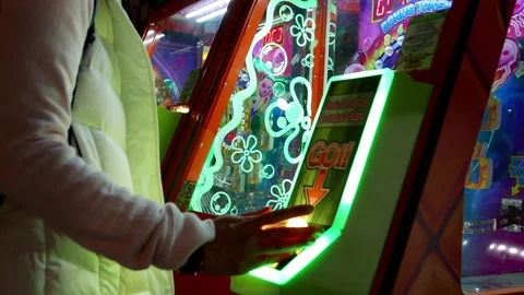 Close up people having fun and playing video game Stock Footage 73724052