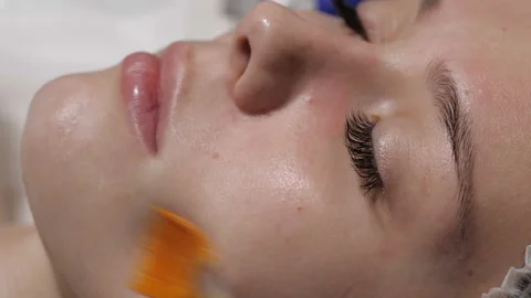 Close up of a perfect skin Stock Footage 96003555