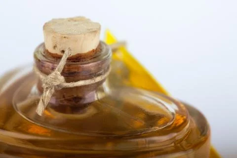 Close up of a perfume bottle on white イラスト素材