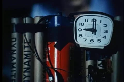 Close-up of person setting explosive device Stock-Footage 11366209