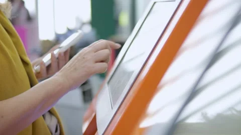 Close-up of person using touch screen while holding smartphone Stock Footage 346284163