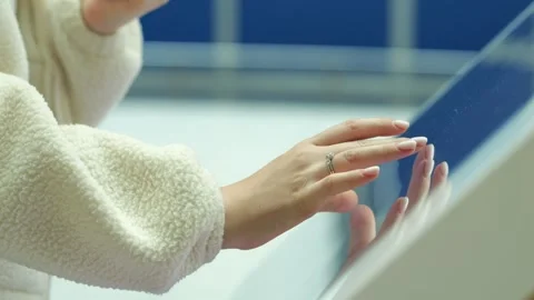 Close-up of person using touch screen device Stock Footage 347240937
