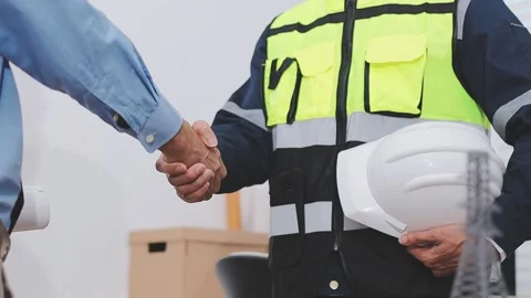 Close-up Of Person's engineer Hand Drawing Plan On Blue Print with architec.. Stock Footage 345608763