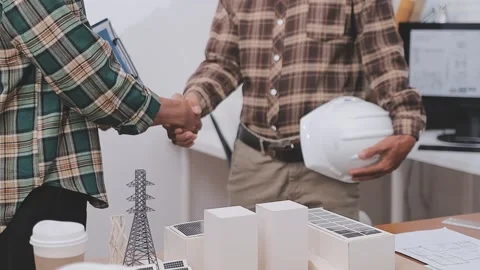 Close-up Of Person's engineer Hand Drawing Plan On Blue Print with architec.. Stock Footage 345610760