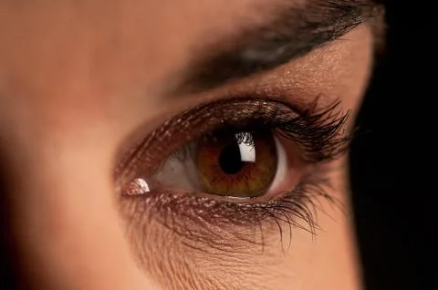 A close up of a persons face Stock Photos