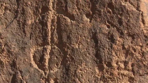 Close Up Of Petroglyph Stock Footage 90918133