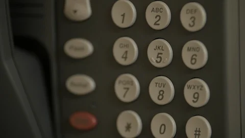 Close up of phone digit buttons Video stock 101130171