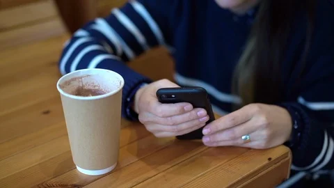 Close-up phone in the hands Stock Footage 125580458