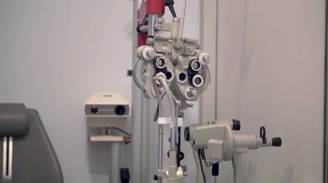 Close up of a phoropter in a optician studio 스톡 동영상 56575965