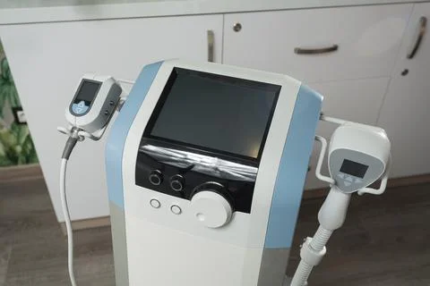 Close-up photo of The device simultaneously combine radio frequency and Stock Photos
