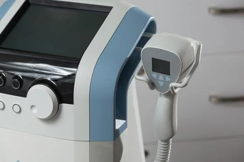Close-up photo of The device simultaneously combine radio frequency and Stock Photos