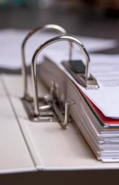 Close-up Photo Of File Folder With Documents Foto stock