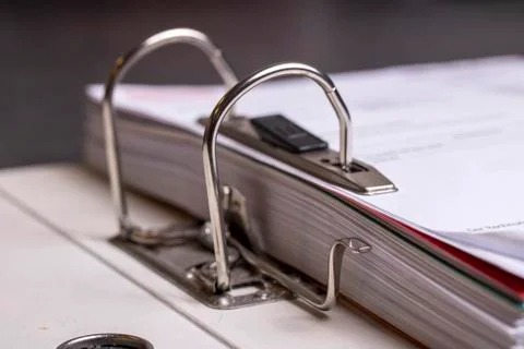Close-up Photo Of File Folder With Documents Stock Photos